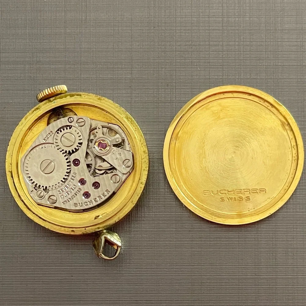 Bucherer Ladies pendant Watch 17 Jewel vintage - Picture 3 of 5